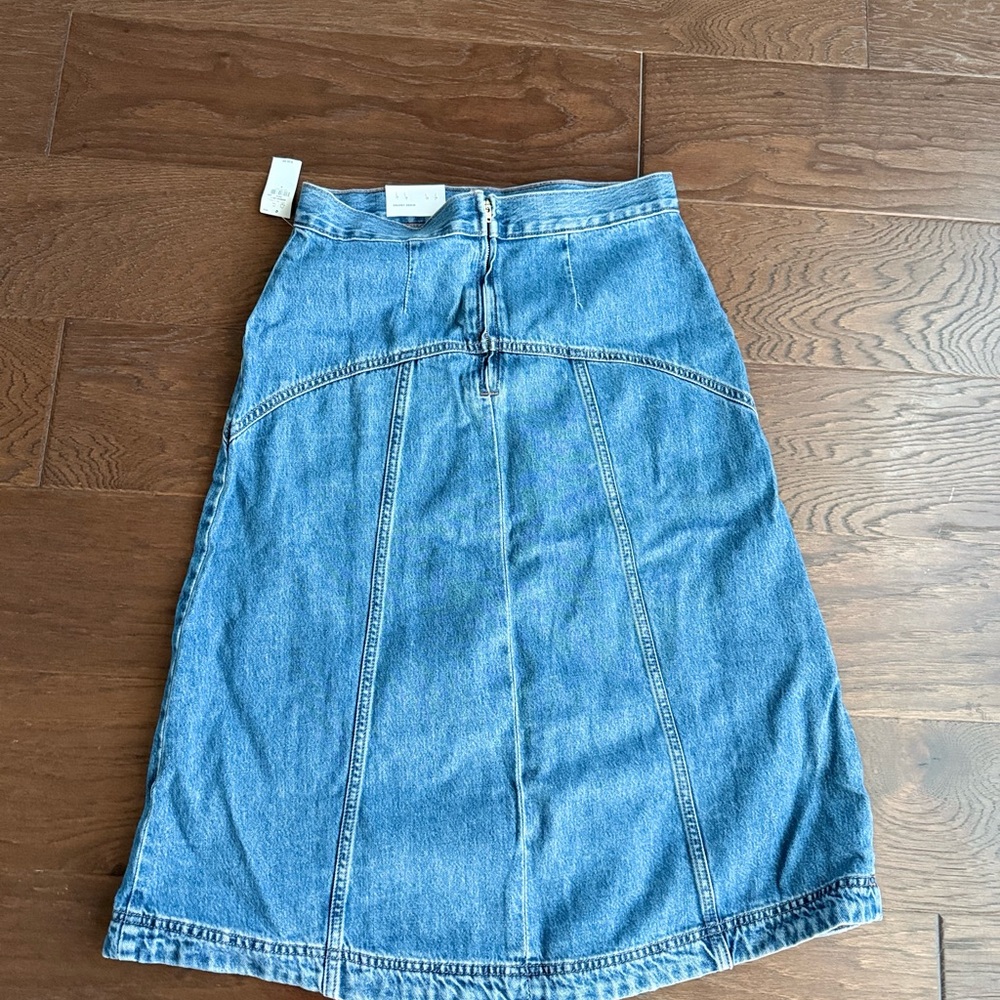 Old Navy Blue Denim A-Line Skirt